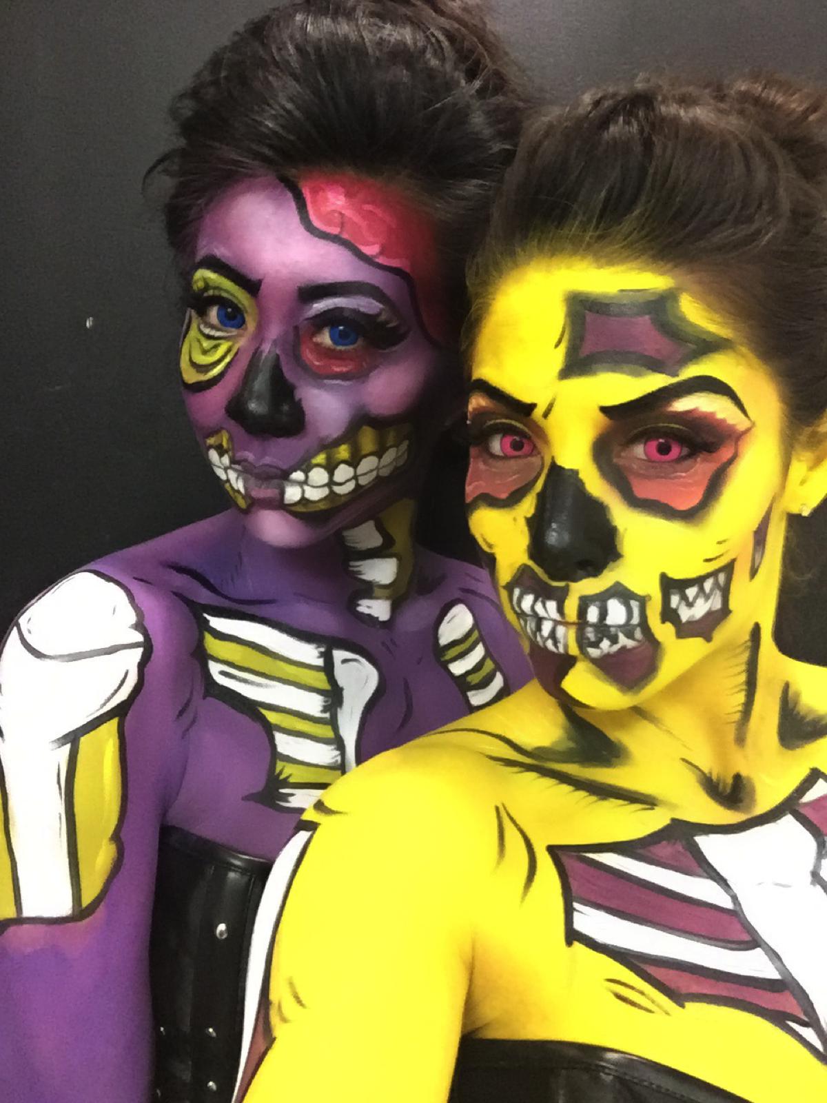 Pop Art Zombie Makeup