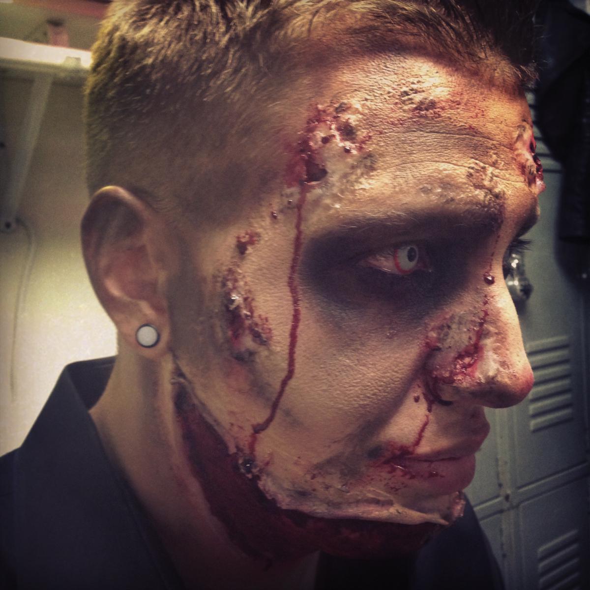 Zombie Makeup Peeling Face