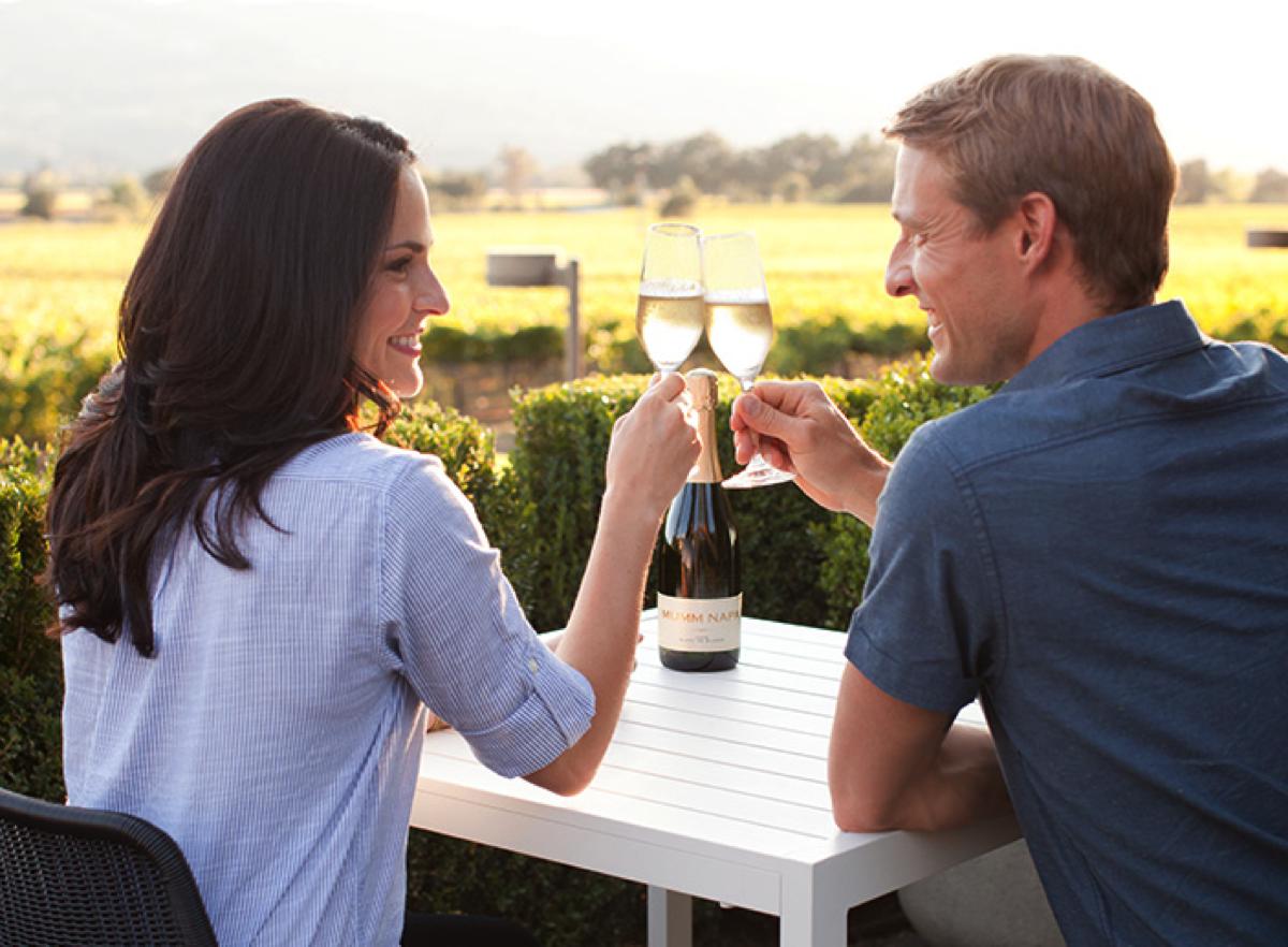 Mumm Winery Couple